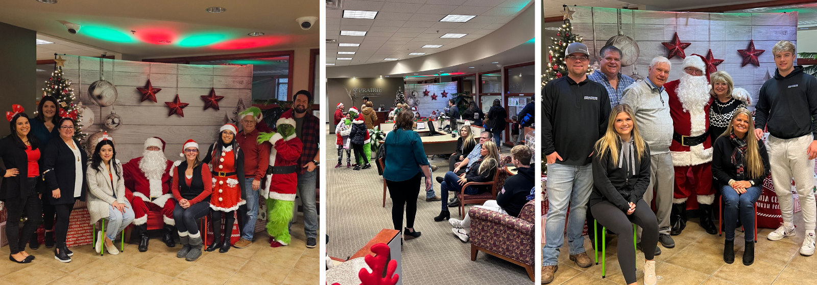 Santa at Prairie Community Bank 2023