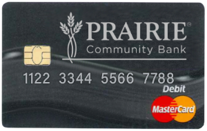 Prairie Community Bank debit card